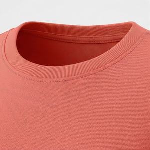 Camiseta de Mujer de Alta Calidad, 100% Algodón Orgánico, Estilo Casual de Verano, Cuello Redondo, Tela Lisa Teñida, Color Personalizado - Product Image 4