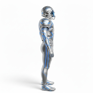 ชุดอเมริกันฟุตบอลทนทาน พิมพ์โลโก้ตามสั่งด้วยเทคนิค Sublimation เสริมความแข็งแรงบริเวณไหล่ สำหรับกีฬาที่มีการสัมผัสหนัก - Product Image 4