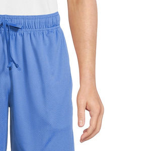 Shorts Bermuda bleus pour hommes, taille mi-haute, cordon de serrage, en polyester tricoté, décontractés, respirants, couleur unie, shorts de sport - Product Image 6