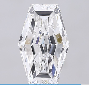 IGI Certified 6.02 CT Octagonal Lozenge Cut <b>D</b> Color VVS2 Clarity Lab Grown Diamond <b>Model</b> SV-1191 Certificate No. 791637366 ROYAL - Product Image 1