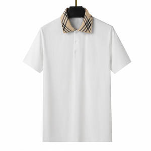 Polo Homme Personnalisé en Gros, Manches Courtes, Décontracté, Coton, Tenue de Golf Professionnelle, Col à Carreaux, Hauts OEM ODM - Product Image 3