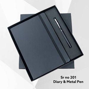 Carnets de luxe à couverture rigide personnalisés avec logo, agendas en cuir, ensembles stylo et carnet, cadeaux d'entreprise avec coffret cadeau - Product Image 2