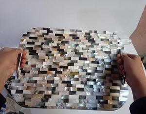 Plateau Feng Shui de Luxe Fait Main Écologique avec Incrustations en Os – Design Décoratif Élégant, Qualité Supérieure pour la Maison et la Cuisine (Idéal pour Servir) - Product Image 3