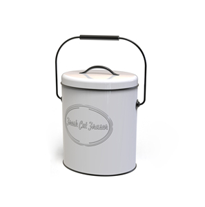 Conteneur de stockage alimentaire en métal pour strudel aux pommes avec couvercle et poignée, forme cylindrique, hermétique, préservation de la fraîcheur, utilisation en cuisine - Product Image 3