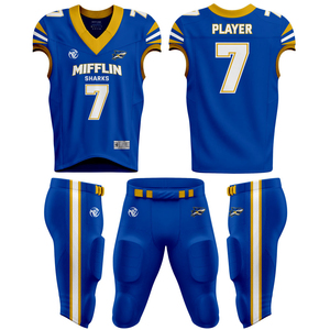 Tenue de sport unie respirante pour football américain, ensemble uniforme personnalisé léger pour équipe de football américain - Product Image 1
