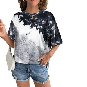 Camisetas de Verano para Mujer, de Spandex/Algodón, de la Mejor Calidad, Diseño Personalizado, Colores Sólidos, Transpirables y de Secado Rápido - Product Image 6