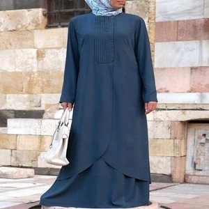 Últimos Diseños de Abayas Musulmanas/Islámicas en Oferta - Material de Poliéster, Estilo Modesto Hasta el Suelo - Product Image 4