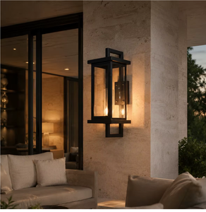โคมไฟติดผนัง LED โมเดิร์นสำหรับภายนอกอาคาร กันน้ำ ตกแต่งระเบียงและสวน - Product Image 1