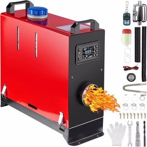 Riscaldatore Diesel All-in-One 5KW 12V/24V a Riscaldamento Rapido con Basso Consumo Energetico, Telecomando e Monitor LCD, 5L, Colore Tan, per Condizionatore da Parcheggio Auto - Product Image 1