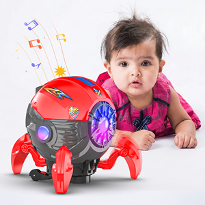 Mirana Space Octopus Bump Go Musical Toy Boys |   Rotation à 360°, changement de direction automatique |   Haut-parleurs intégrés, lumières RGB |   ABS |   Batterie - Product Image 1