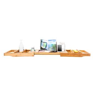 Estantes de Baño Portátiles y Flexibles de Color Madera, Estante para Bañera - Product Image 1