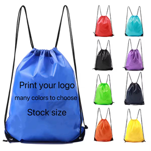 Sac à dos à cordon en polyester avec logo personnalisé, imperméable, pliable, sac de sport, sac de voyage, sac à dos de cyclisme personnalisé - Product Image 5