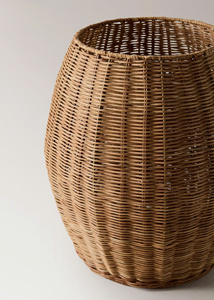 Panier en rotin tressé à la main avec couvercle, spacieux et grand format, pour l'organisation de la maison, les paniers cadeaux, la présentation décorative et l'usage quotidien - Product Image 3