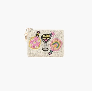 Luxury Beaded Embroidery Coin Purse Colorful <b>Seed</b> Beads Bag Fashion <b>Seed</b> Beads Coin Pouch Handmade Embroidered Wallet - Product Image 2