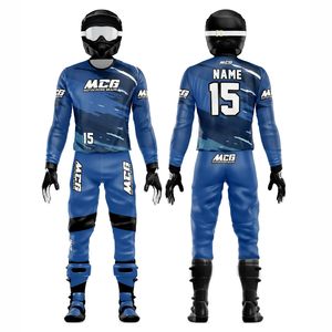 MCG Unisex Full Sleeve Motocross Racing Suit Sublimation Print Quick Dry Breathable <b>Plus</b> <b>Size</b> 100% Polyester Adult ATV Road Gear - Product Image 1