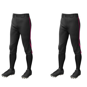 Pantalon de baseball pour garçons, style gamer, nouvelle couleur, bandes latérales roses, passants de ceinture, confortable, personnalisable - Product Image 2