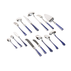 304 Stainless Steel Forged Hammered Steak <b>Knife</b> <b>Fork</b> Spoon Cutlery Set High-End Elegant Mirror Polish Hotel Restaurant Flatware - Product Image 1