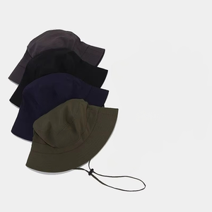 Nouveau chapeau bob unisexe imperméable en polyester, 5 couleurs disponibles, casquette de sport et d'extérieur personnalisable pour homme et femme, idéal pour la pêche - Product Image 1