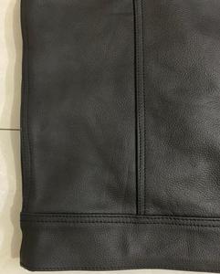 Veste A1 pour homme en cuir de vache véritable léger et respirant, avec logo personnalisé de haute qualité, boutons en laiton, idéale pour l'été - Product Image 3
