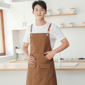 Tablier de Chef Personnalisé en Toile avec Poches – Tablier Professionnel pour Hommes et Femmes, Idéal pour la Cuisine, les Restaurants, les Cafés, les Boulangeries et le Travail - Product Image 2