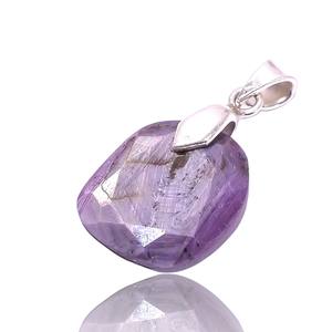 Pendentif fin en argent sterling 925 avec étoile naturelle en forme de coeur de rubis plaqué or pour la fête des femmes ou l'utilisation de bijoux cadeaux - Product Image 2