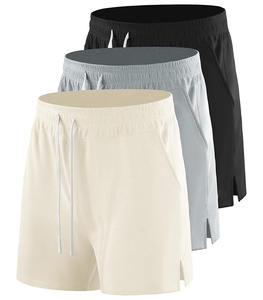 Shorts décontractés pour hommes en molleton 100 % coton, coupe classique, taille haute élastique, anti-plis, multi-poches, couleur personnalisable, pour usage quotidien - Product Image 1