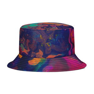 <b>Mens</b> Sublimated Bucket <b>Hat</b> Premium Polyester Full Print Streetwear Outdoor Fashion <b>Sun</b> <b>Hat</b> - Product Image 2