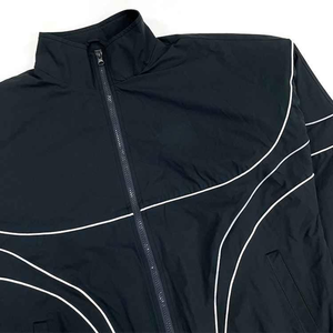 Survêtement d'automne léger et personnalisé de haute qualité, avec logo thermocollé, réfléchissant, style streetwear sportif, noir, ensemble 2-en-1 (veste et pantalon de jogging) - Product Image 6