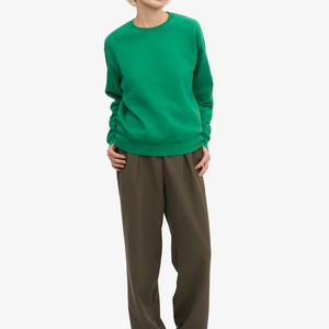 Services OEM disponibles pour sweat-shirts pour femmes, design personnalisé, style pull-over, couleur unie, sweat-shirts épais. - Product Image 5