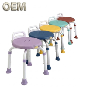 OEM/ODM Taiwan High Quality Lightweight Adjustable Rotating Shower <b>Stool</b> Non-Slip Rubber Feet Daily Living Aids - Product Image 1