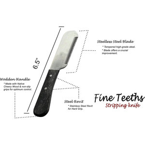 Cuchillo Profesional para el Cuidado de Mascotas, para Eliminar Pelo Suelto y Recortar, Cuchillo Resistente para Perros y Gatos - Product Image 5