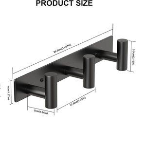 Hot Selling Nickel Hook 5 Hook Customized Metal Furniture Cabinets Wardrobe Hooks Bedrooms Bathrooms Hardware - Product Image 5