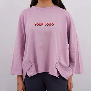 Camiseta Básica para Mujer, Tejido Cómodo y Transpirable, Alta Calidad de Exportación, Corte Ajustado Informal, Poliéster/Algodón, Color Personalizado - Product Image 1