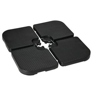 Ombrellone da Giardino Quadrato con Base in Acciaio Inox e Ferro per Patio, Ristorante, Hotel, Spiaggia - Consigliato per la Pioggia - Product Image 2