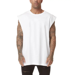 เสื้อกล้ามผู้ชายสไตล์วินเทจ สีพื้น ยืดหยุ่นสูง คอกลม - Product Image 1