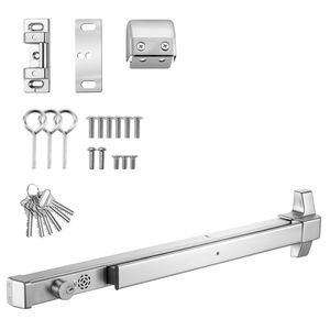 Barra de empuje de acero inoxidable comercial de 31 pulgadas para puerta de salida de emergencia, dispositivo de cierre automático ALA - Product Image 1