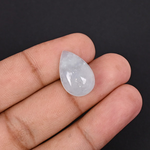 Aguamarina Natural de 10.7 Quilates, 19x12mm, Forma de Pera Cabujón, Gema Suelta - Product Image 2