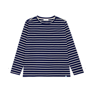 Minimalist Striped Long Sleeve Viscose Cotton Women's T Shirt Eco-Friendly Quick Dry Breathable Subtle Elegance <b>Neutral</b> Palette - Product Image 1
