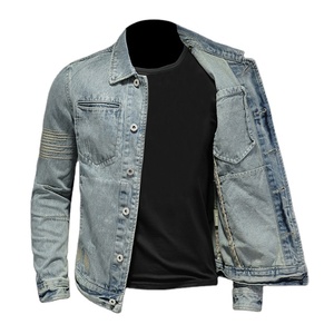Chaqueta Vaquera Personalizada Unisex para Hombre, Estilo Moderno, Informal, Desgastada, Deportiva, Tipo Camionero, Impermeable, Reversible, Estilo Urbano - Product Image 2