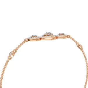 Pulsera de Cadena con Diamantes Triad Glance Halo, Oro Rosa de 18K, Diamantes Cultivados en Laboratorio, Corte Brillante Redondo, 60 Piezas, Certificado IGI, HIPHOPSTAR, para Mujer - Product Image 2
