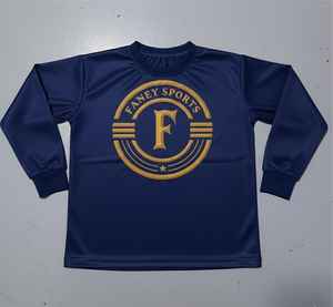 เสื้อกีฬาแขนยาวโพลีเอสเตอร์ขายส่ง ระบายอากาศได้ดี ซับเหงื่อ เหมาะสำหรับวิ่ง - Product Image 1