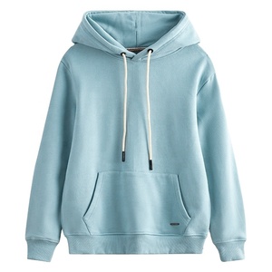 Men's European Style Thick Pullover Plain Heavyweight Hoome Hoodies Warm 500 Gsm Sweat Shirt - Product Image 6