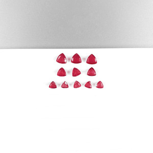 Natural Bangkok <b>Ruby</b> Calibrated 5mm Trillions, Natural Loose Faceted <b>Ruby</b> Gemstone For Jewelry Making Ready To Use - Product Image 3