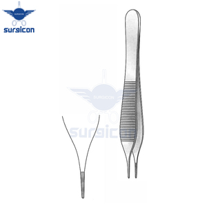 Pinzas Micro-Adson de 12 cm / 4-3/4 Pulgadas, Instrumento Quirúrgico de Acero Inoxidable con Hoja Dentada para Tejidos de Precisión - Product Image 2