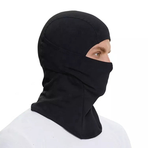 Masque facial balaclava noir, couvrant tout le visage, unisexe, 100% polyester, taille adulte 56-58 cm - Product Image 6