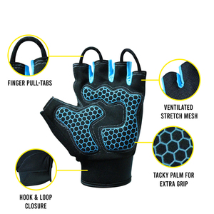 Nuevos Guantes de Entrenamiento al Por Mayor para Levantamiento de Pesas, Fisicoculturismo, Ejercicio, Fitness y Gimnasio, Hechos en Pakistán - Product Image 5