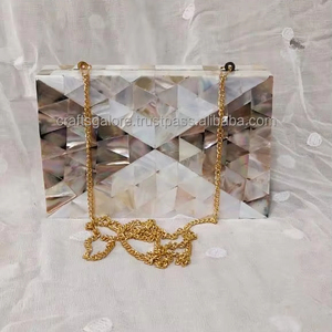 Bolsos de mano de mujer brillantes para bodas y eventos especiales bolsos de mensajero de embrague hechos a mano para mujer - Product Image 2