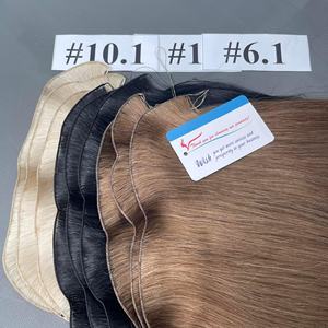 Extensiones de Cabello Vietnamitas Tejidas a Mano, Lisas, de Trama Recta, Cabello Teñido, Sedoso, Doble Trama, Gran Stock, Precio al por Mayor - Product Image 5