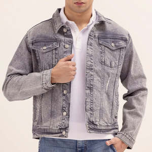 Chaqueta Vaquera de Invierno Transpirable de Primera Calidad para Hombre, Cuello Alto, Color Personalizado, Tela de Lona, Estilo Urbano - Product Image 1