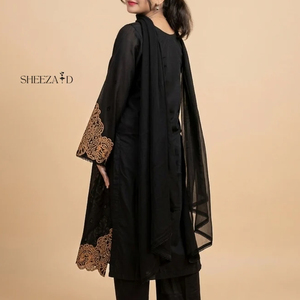 Collection de robes d'été imprimées en coton non cousues, style shalwar kameez pakistanais, vente en gros - Product Image 3